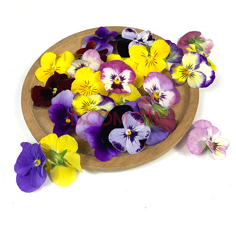 新鲜三色堇鲜花200朵 食用鲜花西餐酒店日料摆盘装饰花草 10g