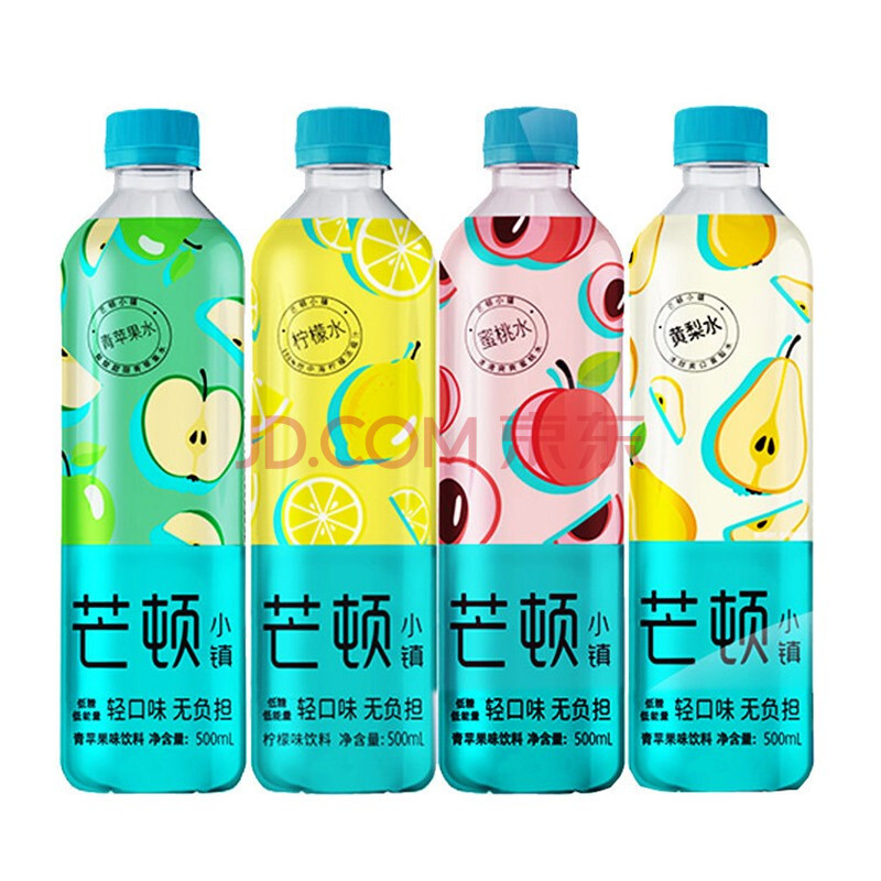 今麦郎芒顿小镇黄梨味青苹果蜜桃柠檬水西瓜水青梅水500ml*6瓶解渴