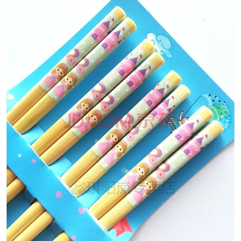 防滑宝宝练习筷幼儿园筷子小孩吃饭筷子儿童筷子餐具用品 城堡小公主