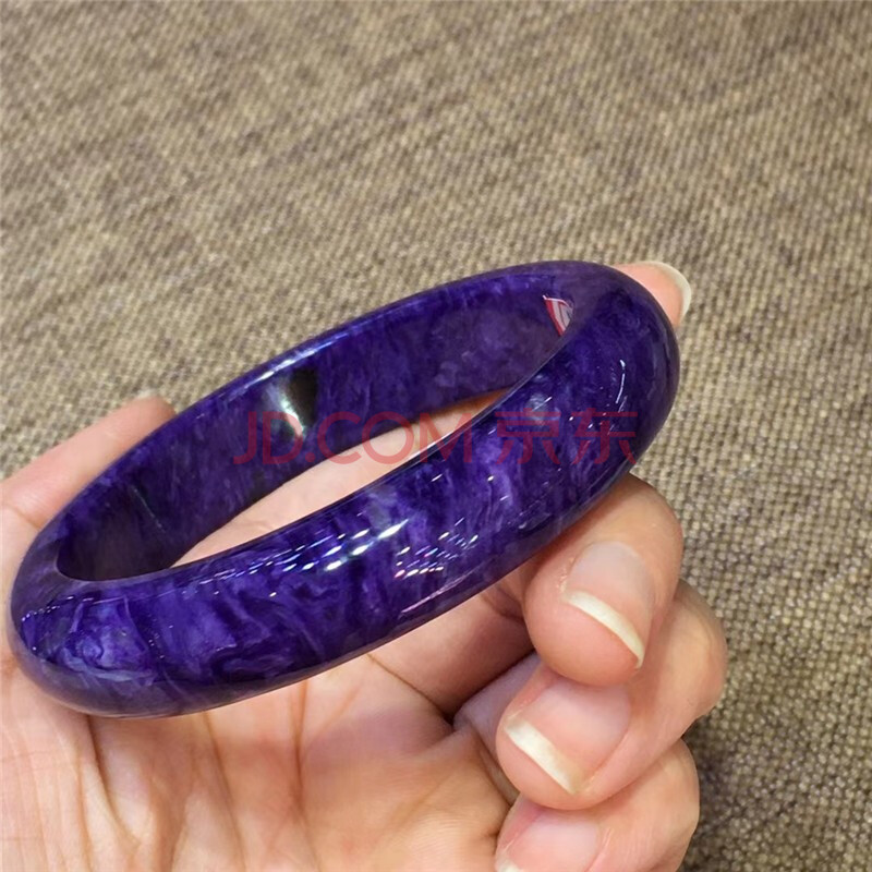 露梵芮 天然俄罗斯紫龙晶手镯 精品俄料帝王紫紫龙晶手镯 内径57mm