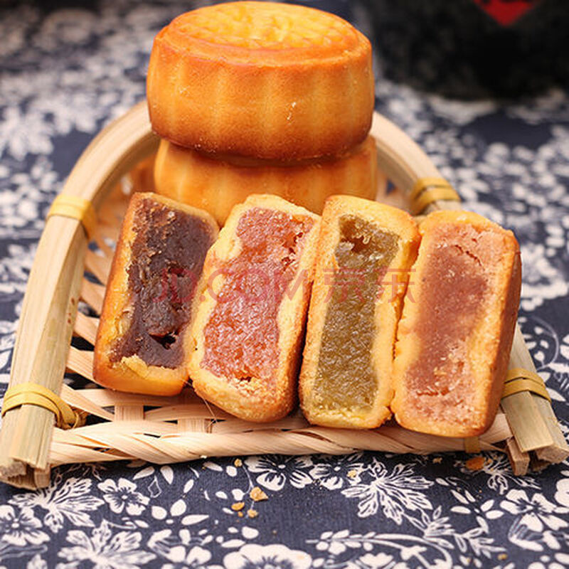 迷你广式小月饼散装水果月饼五仁多口味糕点4-100个 5个试吃装 随机