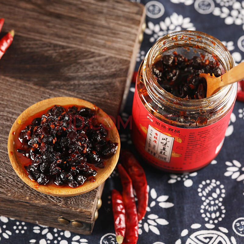 思尧风味豆豉瓶装四川麻辣豆豉酱下饭菜拌面拌饭酱料 230g风味豆豉