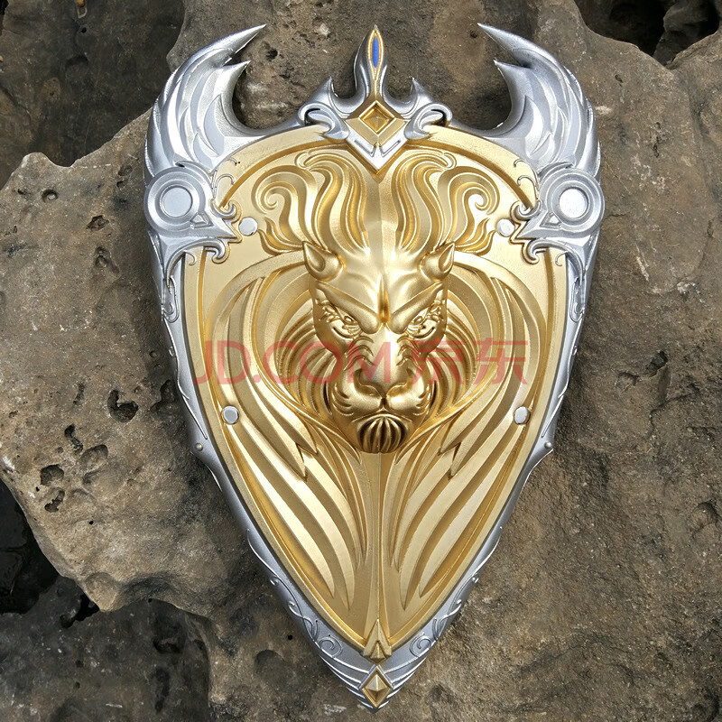 魔兽电影联盟狮王盾牌 国王莱恩雄狮pu道具 魔兽世界周