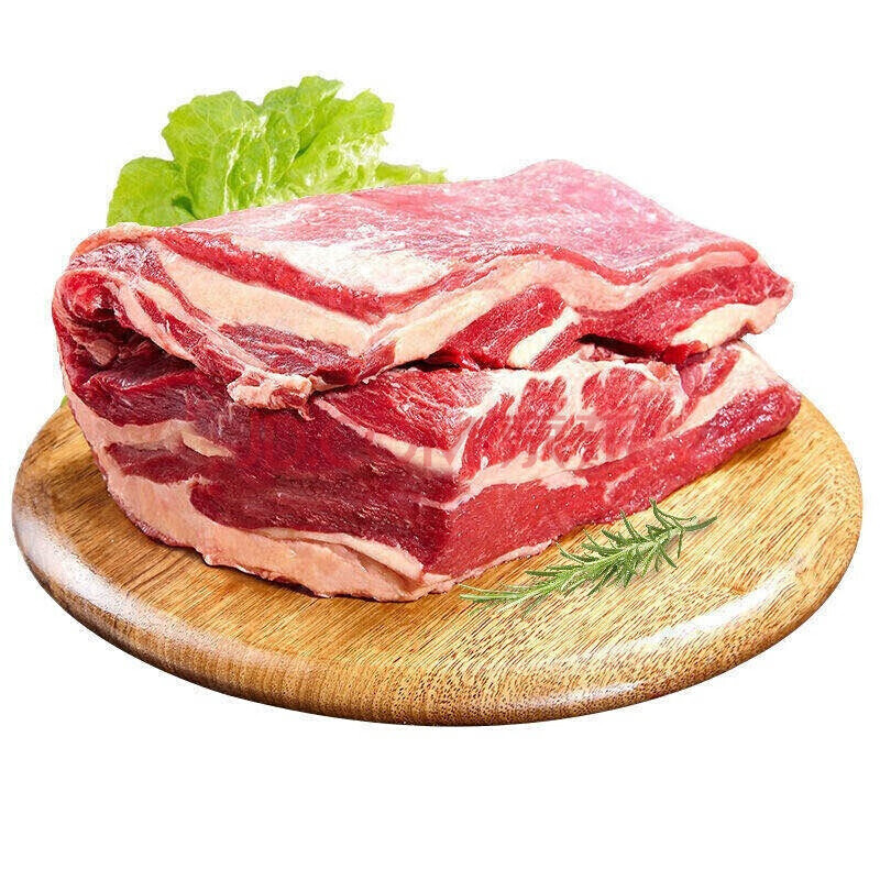 现杀生鲜牛腩肉 大块牛腩肉 新鲜牛肉食材 富铭士 2斤