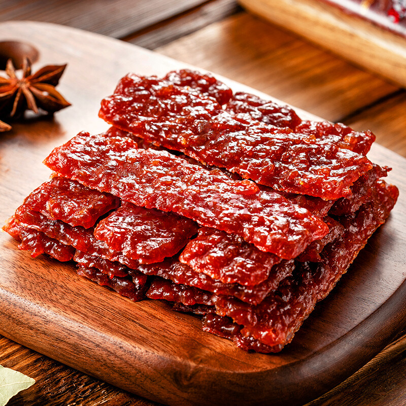 宏香记长条猪肉干 xo酱蜜汁猪肉脯 独立包装小吃肉干休闲零食肉铺散装