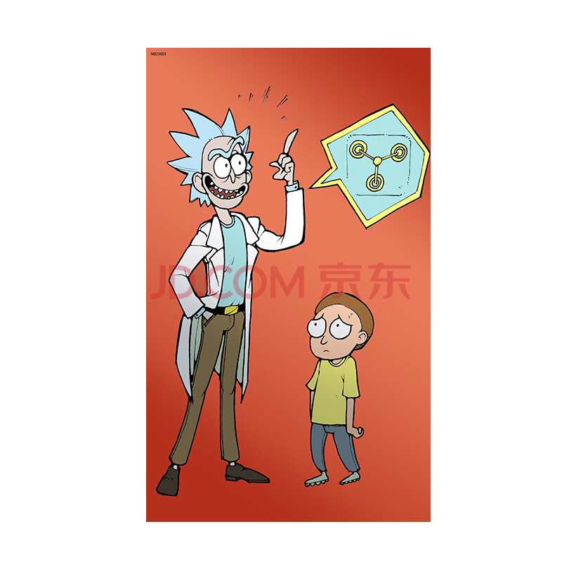 rick and morty 瑞克與莫蒂/熊本熊日本漫畫宿舍照片酒吧裝飾海報 nb2