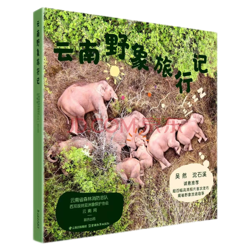 【现货包邮顺丰】云南野象旅行记 云南北移野象 大象象群亚洲象北移