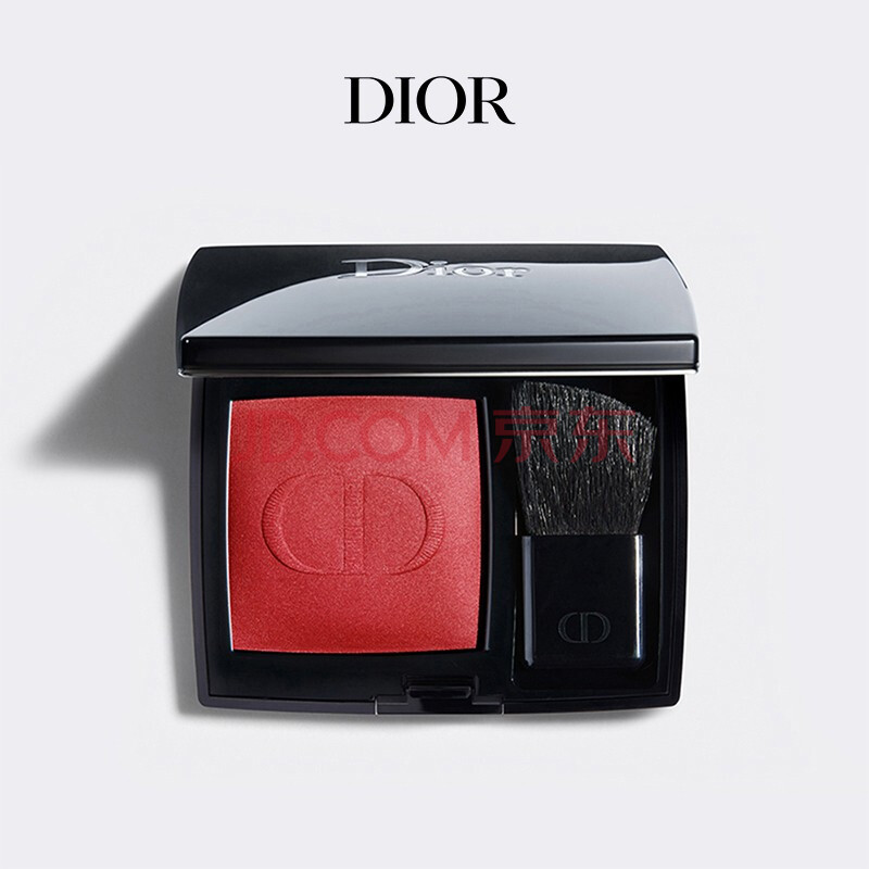 迪奥(dior)全新烈艳蓝金单色腮红迪奥999腮红 999传奇正红-satin