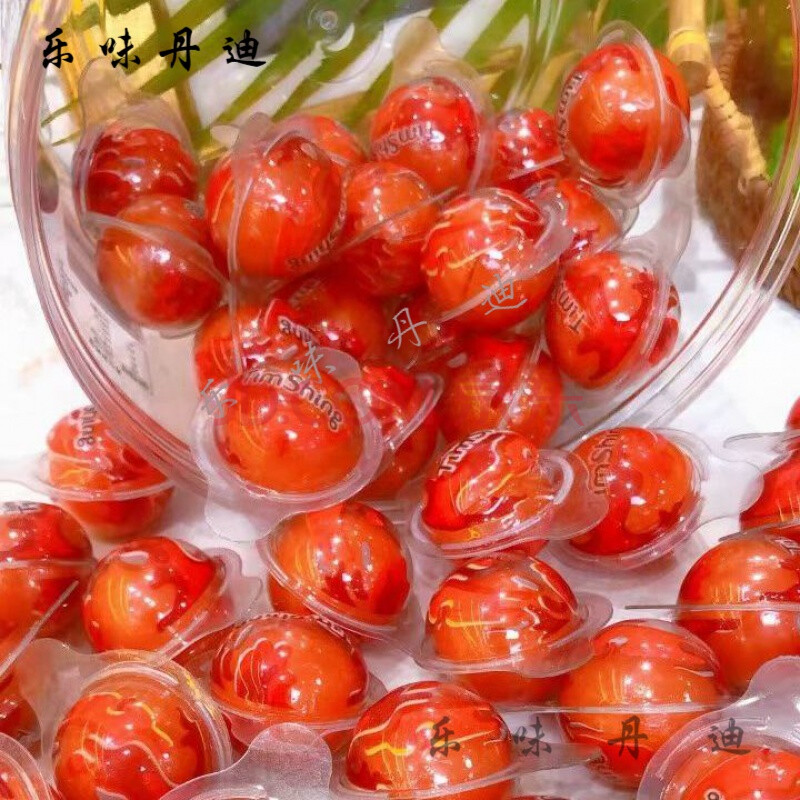 糖眼珠软糖恶搞佰思果汁橡皮糖搞怪派对萌趣 爆浆火星球*1盒【50个】