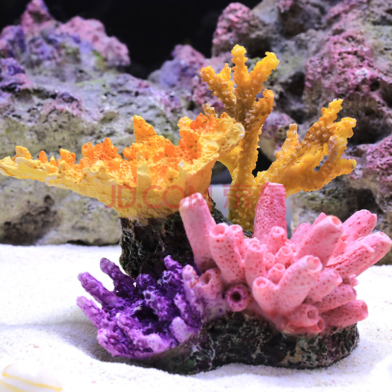 茨格曼 鱼缸造景珊瑚石【小珊瑚群】仿真珊瑚水族箱造景鱼缸装饰品