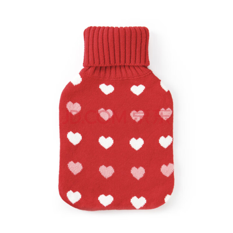 jm居家良品韩版热水袋毛线布套 爱心