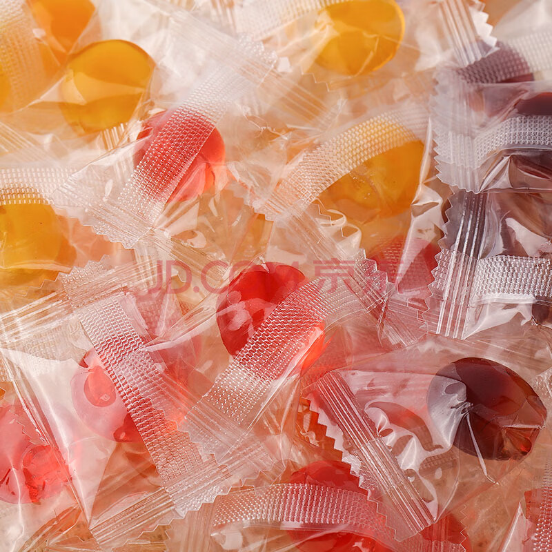 【优选】新未水晶糖100g袋装糖果零食水果汁喜糖爆桨夹心芒果软糖工