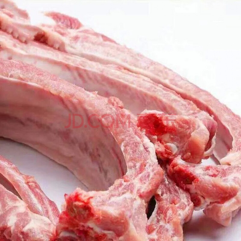 顺丰冷冻新鲜 猪无颈前排条 猪小排 猪排骨 多肉肋排 4斤猪排骨