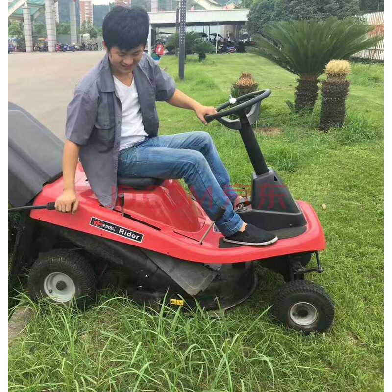 坐骑式草坪车割草机高尔夫球场除草大型百力通剪草机 隆鑫15p整机 集