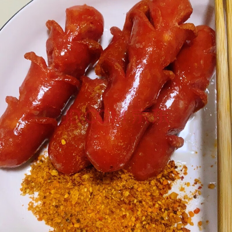 牡丹江地摊炸肠小吃热狗脆皮肠烧烤烤肠铁板烧烤肠批发 6斤精品红肠