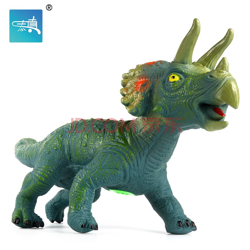 可发声软胶恐龙仿真动物玩具 tz-904三角龙圣诞节礼物