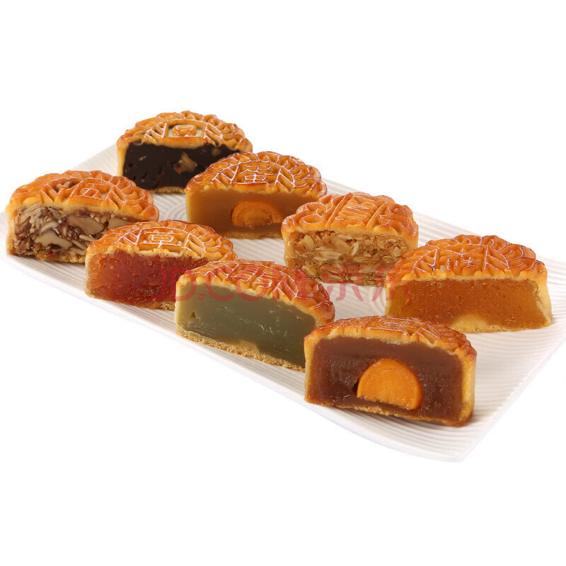 广东宏远月饼广式月饼八合一多口味蛋黄中秋月饼团圆美味礼盒包装 八