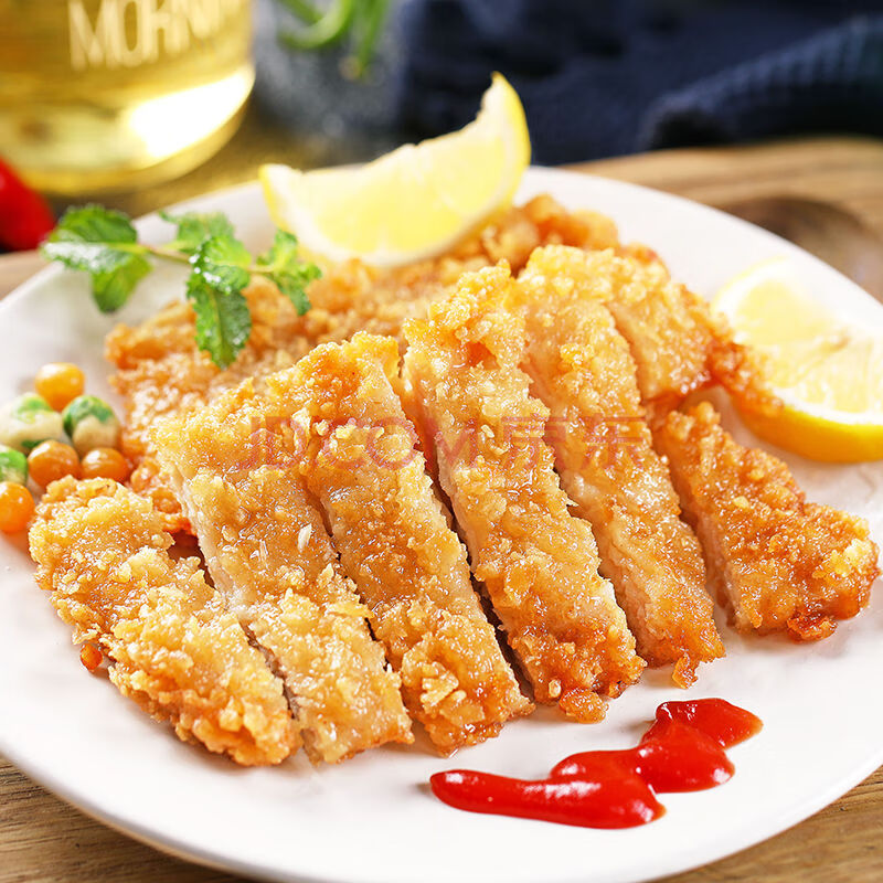 半成品油炸小吃冷冻口味汉堡鸡块鸡米花鸡柳批发 香巴度原味鸡排1000g