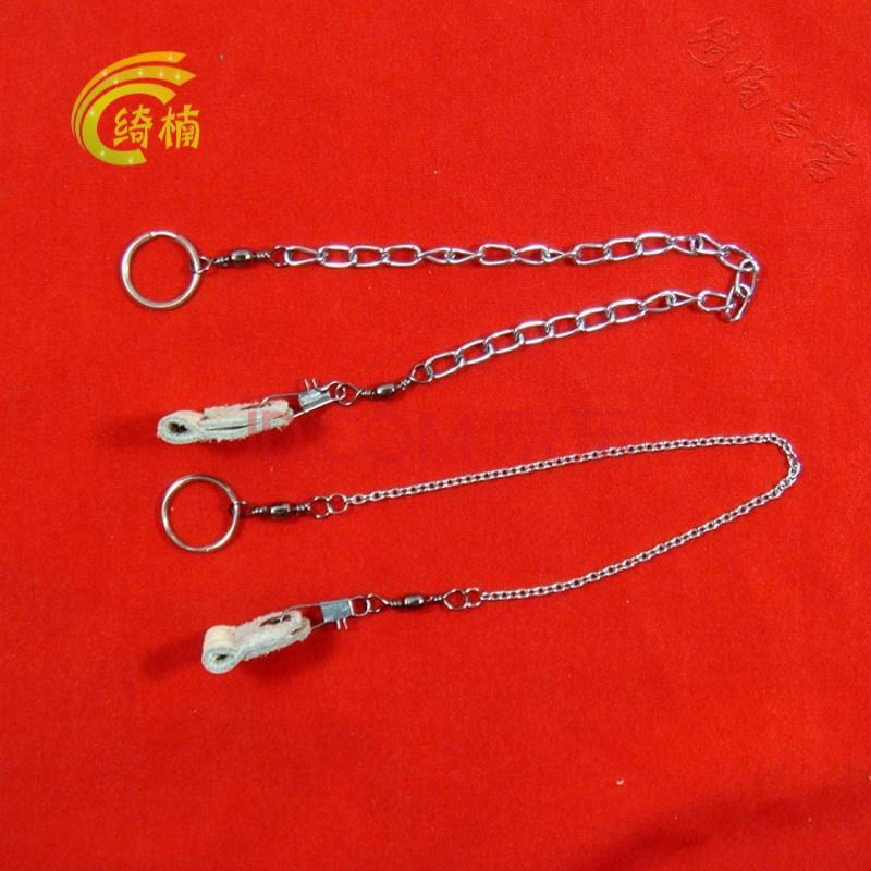 不锈钢鸟链子脚套八哥鹩哥伯劳喜鹊鸟脚套脚链皮套脚绊子 细一套