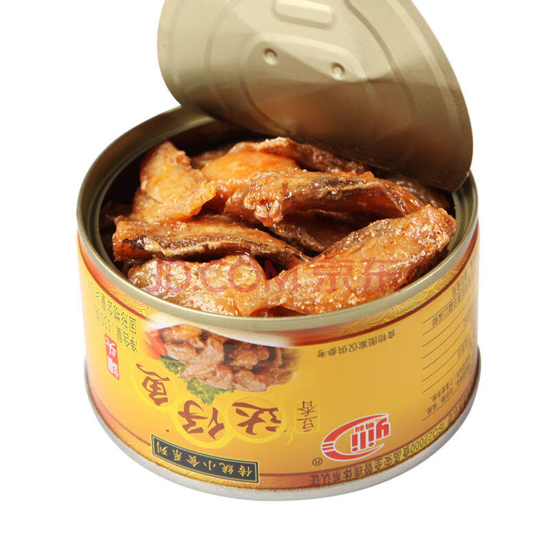 易利 达仔鱼罐头豆香微辣130g开罐海鲜即食罐头食品xs0