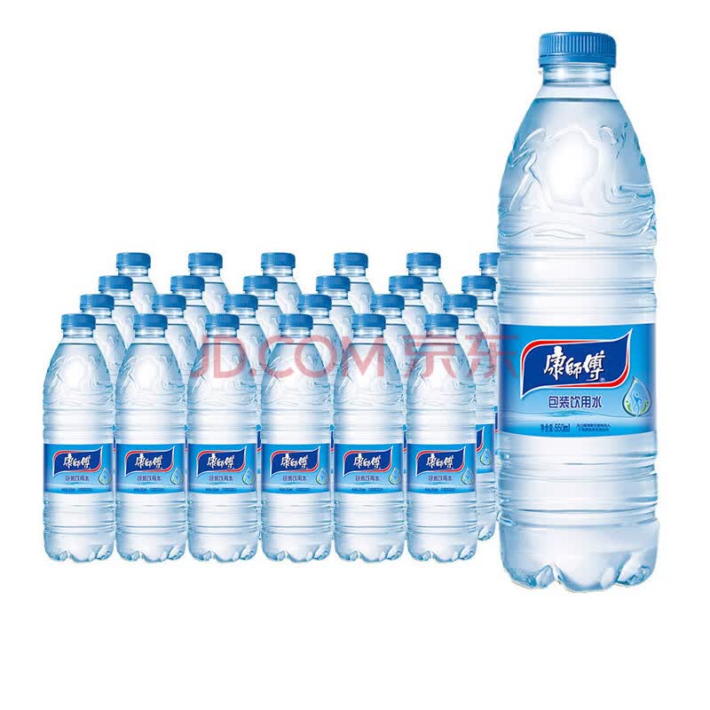 康师傅 饮用矿物质水550ml*28瓶整箱新货矿泉水自营配送 送货上门