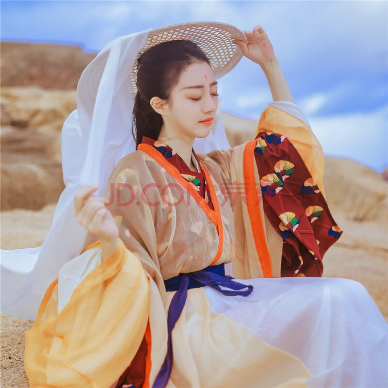 饕餮服汉服 道定山海经 赴秋辞 九尾狐 鲛人泪馆 五件套 s