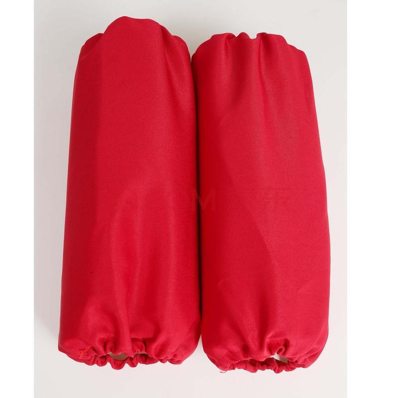 防水防油防污袖套清洁长款秋冬男女厨房劳保套袖办公工作护袖 大红色