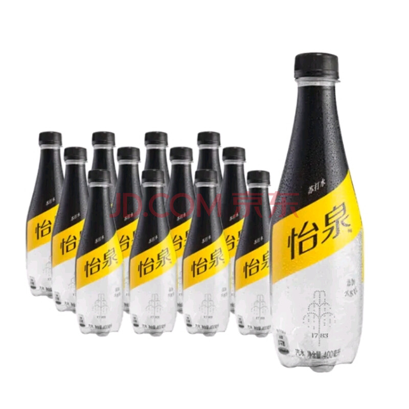 可口可乐怡泉含气苏打水400ml*12瓶/包