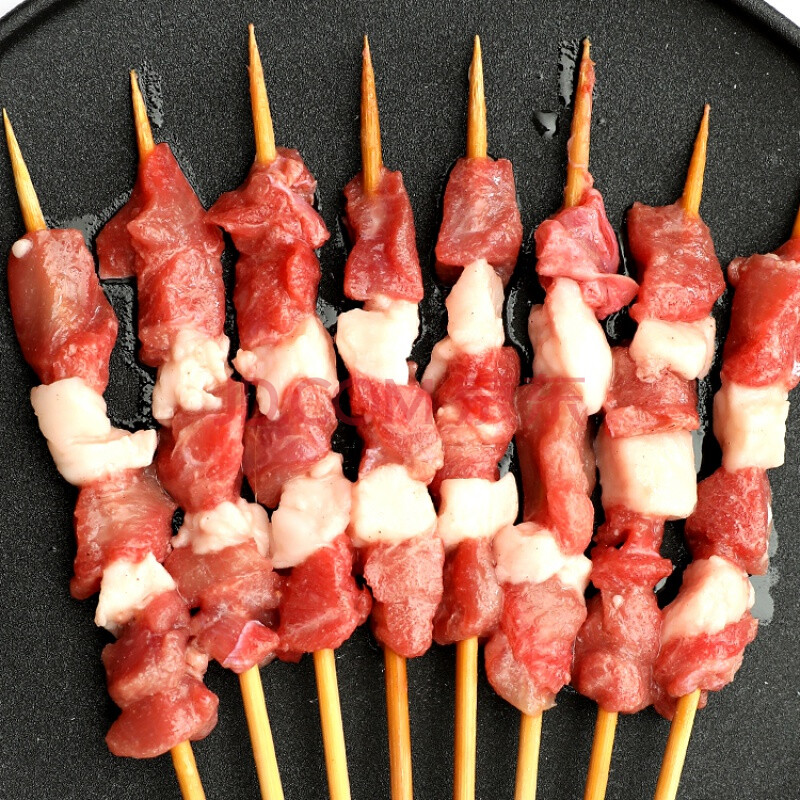 棠鲜生 烧烤食材内蒙精选羊肉串原味五花烤串新鲜羊肉半成品60串新鲜