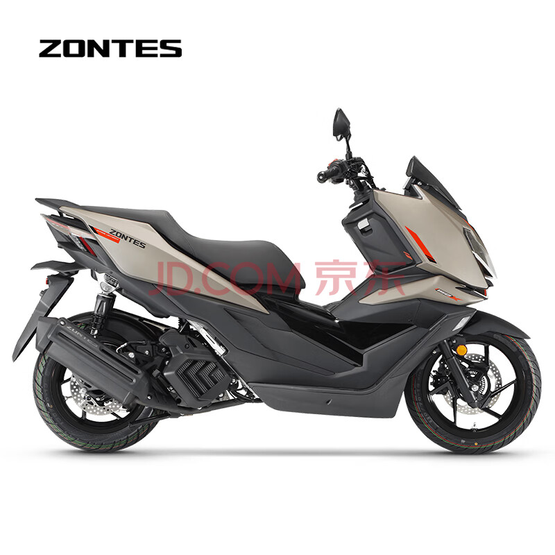 升仕ZONTES 2026新款 升仕150X踏板摩托车国四单缸水冷150cc 哑光棕【图片 价格 品牌 报价】-京东