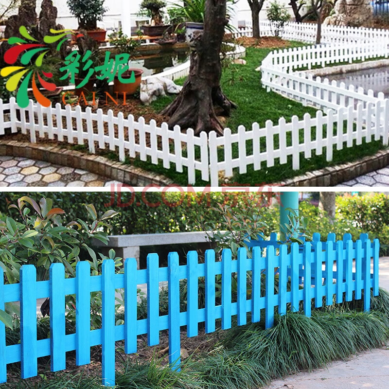 户外实木栅栏护栏装饰花园围栏室外庭院栏栅防腐木小篱笆花坛隔断 特