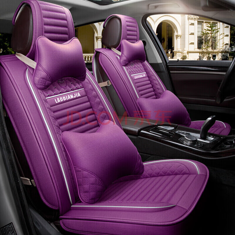 宝来缤智天籁传祺英朗思域皇冠亚麻布艺全包围汽车座椅套坐垫汽车座位