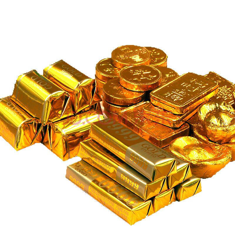 金币金条牛奶巧克力散装500g蛋糕装饰婚庆喜糖批发休闲零食(代可可脂)