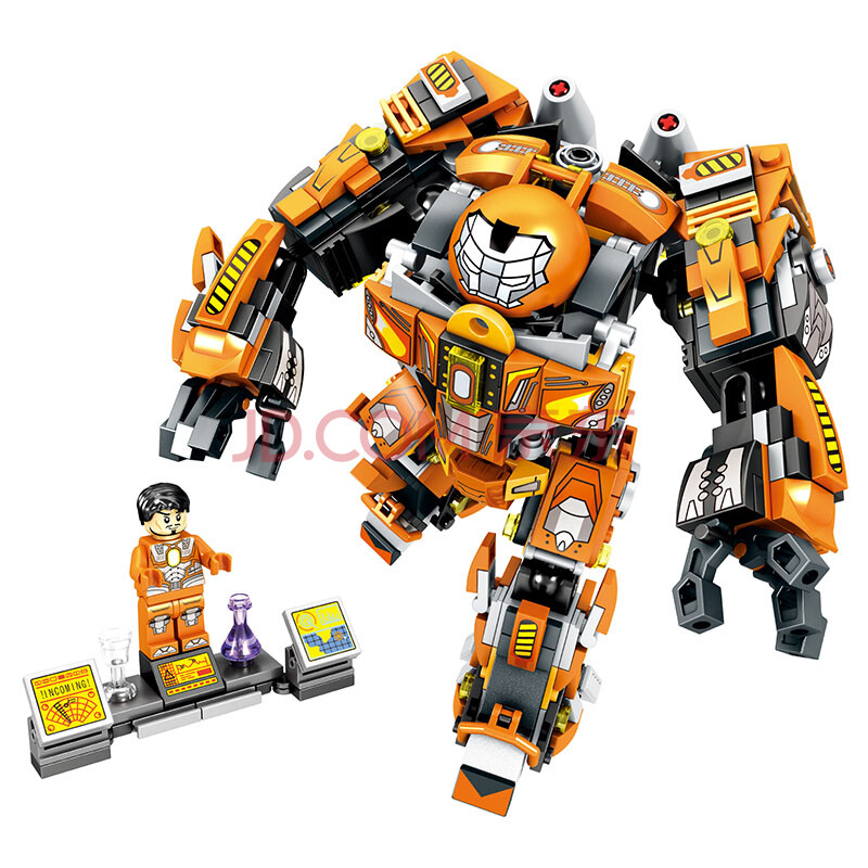 森宝(sembo)男孩儿童玩具兼容乐高拼装积木人仔模型钢铁机甲系列mk36