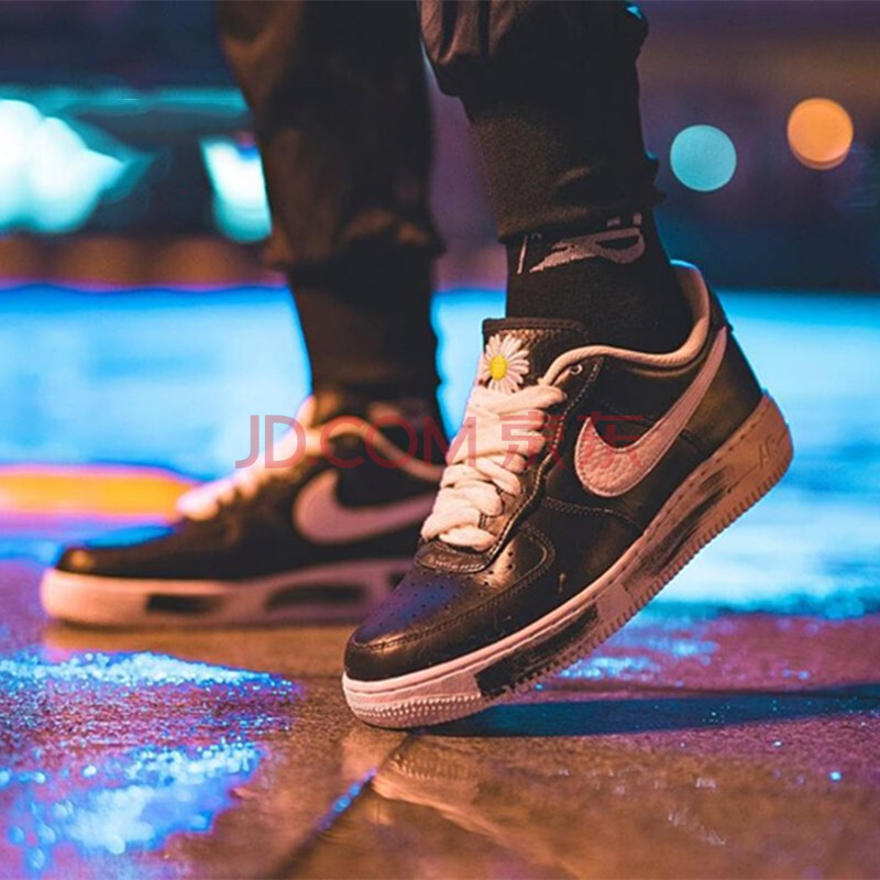 耐克nike x pmo 权志龙gd联名 af1 反系鞋带 刮刮乐涂鸦 小雏菊2.