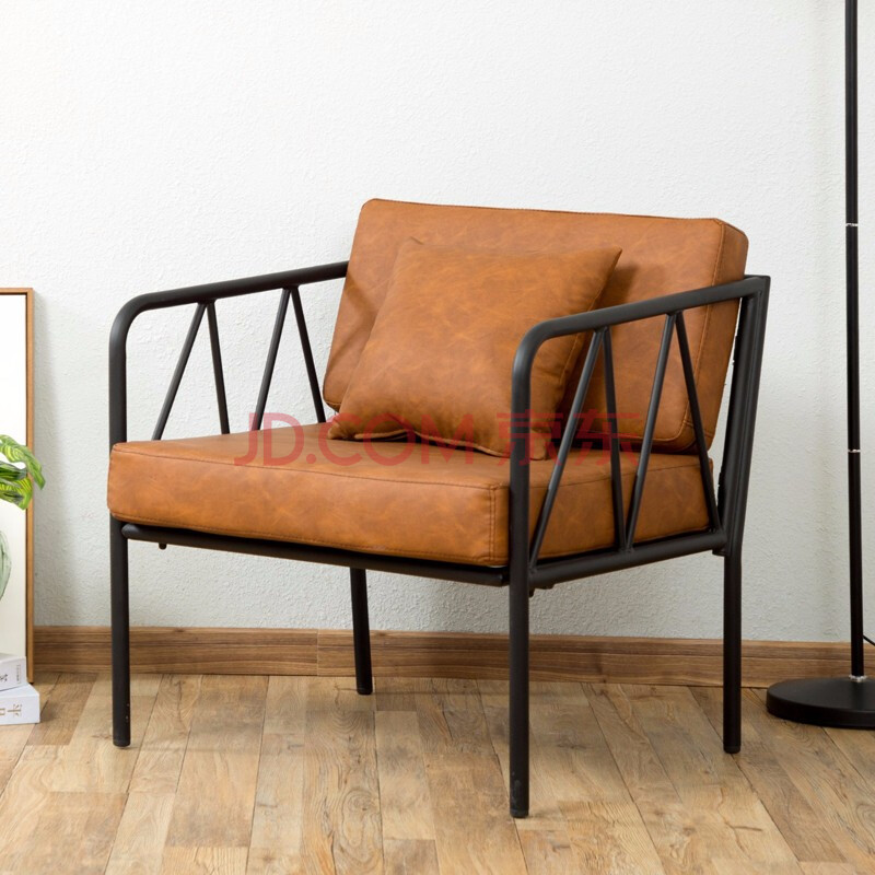 朴嘉 美式复古铁艺沙发组合休息室家用北欧小户型客厅沙发甜品奶茶店