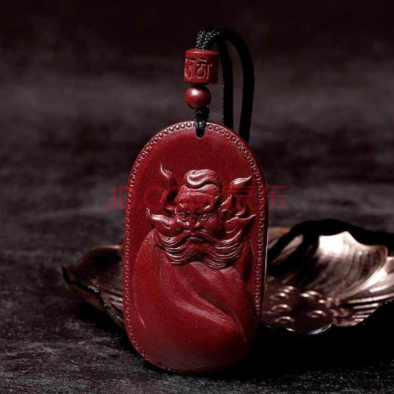 辰世朱砂吊坠钟馗挂件平安男女本命年随身项坠 钟馗