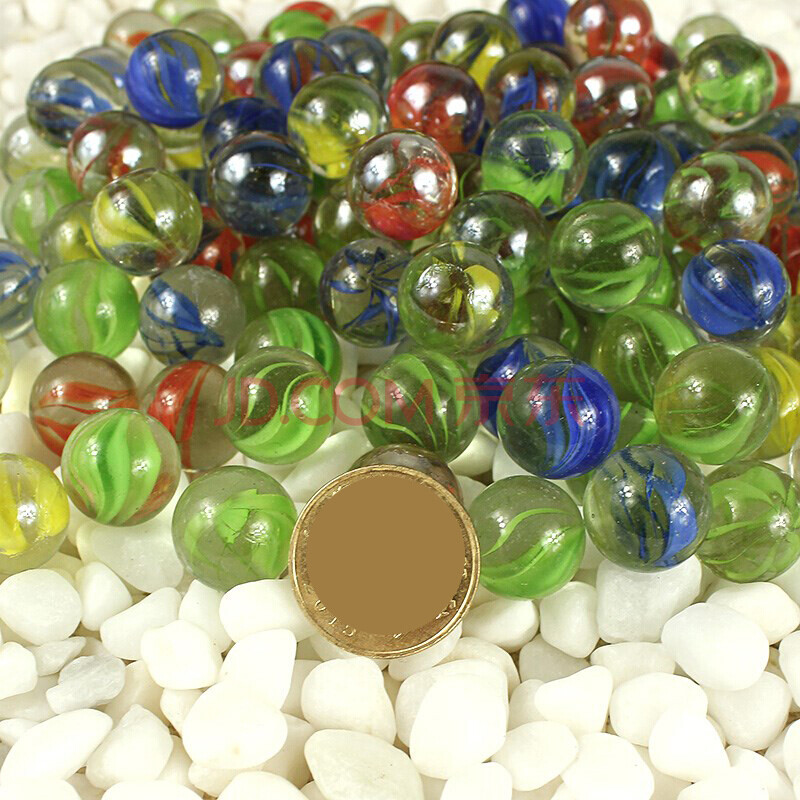 儿童游戏机弹珠机弹珠彩色玻璃弹珠球 1.4cm 500粒(下单再送100粒)