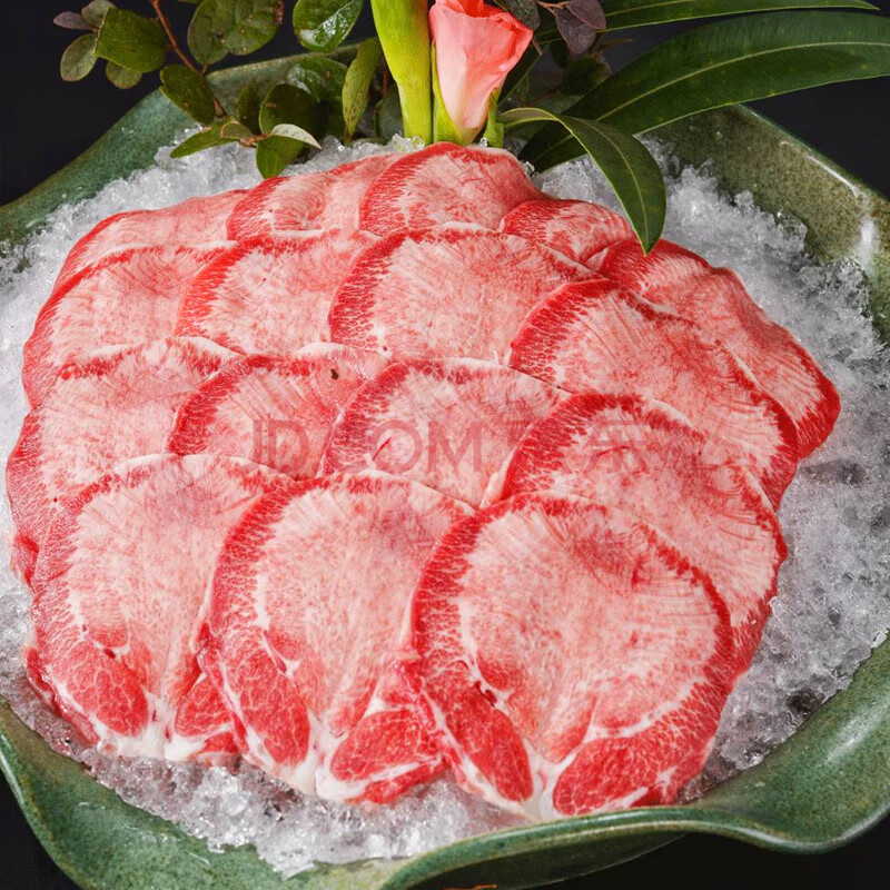 大刀牛舌切片火锅食材安格斯去皮牛舌薄切新鲜冷冻150g火锅烧烤