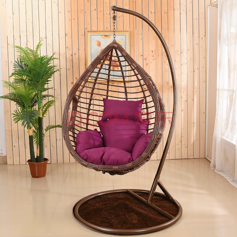 吊篮藤椅吊椅子成人摇篮椅阳台秋千吊椅鸟巢室内懒人单人家用粗藤滕椅