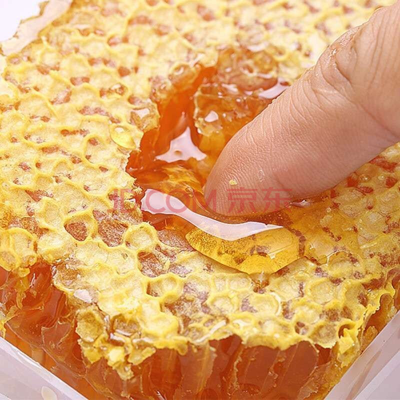 蜂巢蜜嚼着吃盒装500g野生纯正正蜂王浆百花蜜洋槐孕妇花蜜 500克洋槐