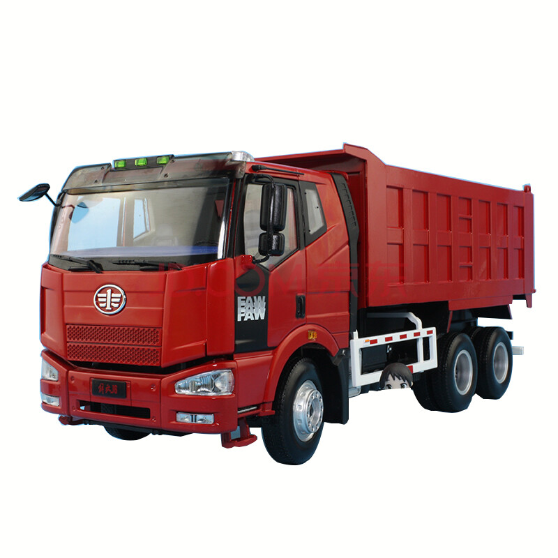 国产原厂解放j6自卸工程运输车1:24合金仿真汽车模型卡车模型收藏定制