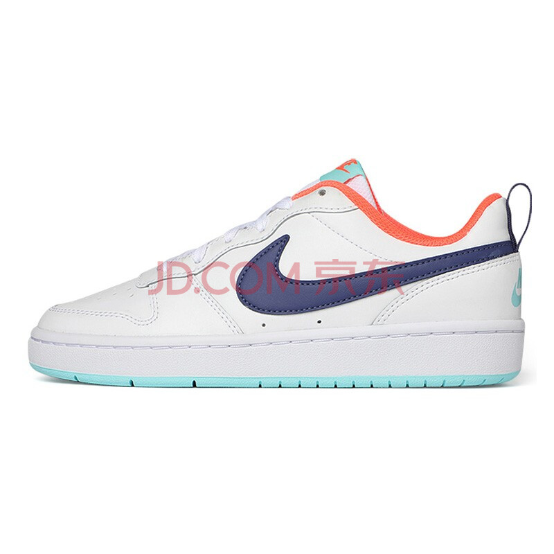 nike耐克court borough粉白蓝南海岸女子低帮休闲板鞋bq5448-112 bq