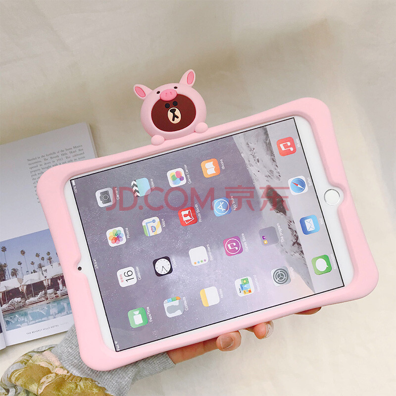 苹果ipad mini4保护套ipad min4全包软边a1550壳mimi4平板mi4儿童款