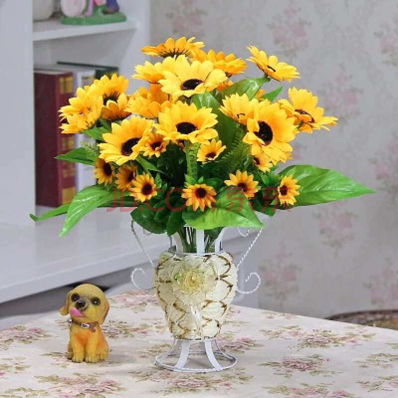胶花仿真花装饰塑料花仿真花摆件高仿真房间室内茶几桌面摆设仿真花卉