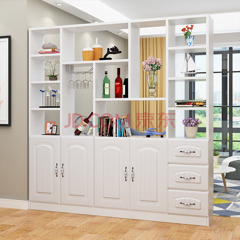 柜装饰餐厅屏风置物架酒柜简易鞋架多层组装家用翻斗鞋柜门口厅玄关柜