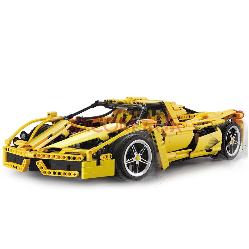得高积木法拉利恩佐科技高难度拼装赛车兼容乐高积木模型男孩益智玩具