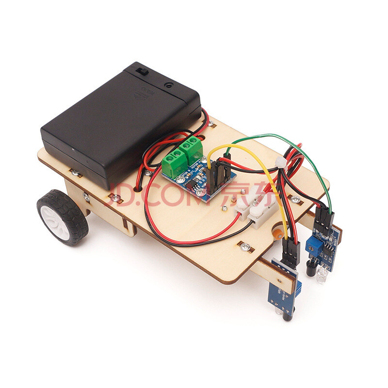 智能循迹小车巡线科技小制作电动模型steam手工益智拼装科学实验动手