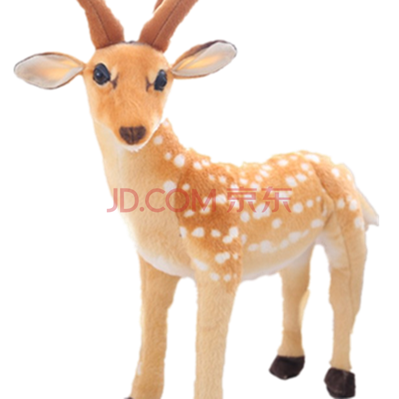 圣诞节梅花鹿毛绒玩具小鹿娃娃公仔仿真动物麋鹿儿童礼物摄影道具