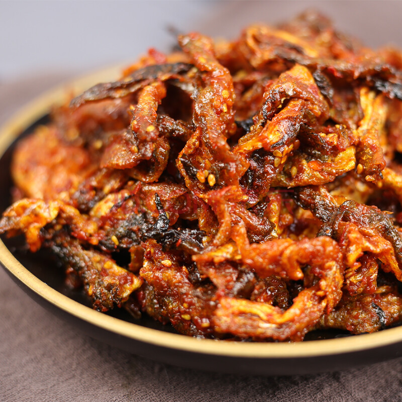 250g延边特产香辣明太鱼皮辣拌明太鱼皮即食下饭菜啤酒菜东北